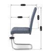 Mebel Elite Стул Lopez темно-серый, ME.LOPEZ/CP/T/K - Home Club, изображение 13