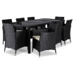 Mebel Elite Комплект садовой мебели Pomona, чёрный/бежевый, ME.POMONA/CZ/RT/OGR/ZES - Home Club, изображение 3