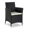 Mebel Elite Комплект садовой мебели Pomona, чёрный/бежевый, ME.POMONA/CZ/RT/OGR/ZES - Home Club, изображение 7