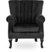 Mebel Elite Кресло Mallo, чёрное, велюровое, ME.MALLO/CZ/V/FW - Home Club, изображение 3
