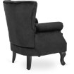 Mebel Elite Кресло Mallo, чёрное, велюровое, ME.MALLO/CZ/V/FW - Home Club, изображение 6