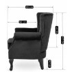 Mebel Elite Кресло Mallo, чёрное, велюровое, ME.MALLO/CZ/V/FW - Home Club, изображение 9