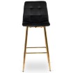 Mebel Elite Барный стул Ariel, черный, велюровый, ME.ARIEL/CZ/ZL/V/H - Home Club, изображение 3