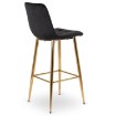 Mebel Elite Барный стул Ariel, черный, велюровый, ME.ARIEL/CZ/ZL/V/H - Home Club, изображение 4