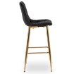 Mebel Elite Барный стул Ariel, черный, велюровый, ME.ARIEL/CZ/ZL/V/H - Home Club, изображение 5