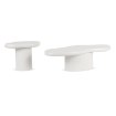 Mebel Elite Набор журнальных столиков Rosalie, белый, ME.ROSALIE/MB/L - Home Club, изображение 4