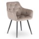 Mebel Elite Стул Modesto, бежевый, велюровый, ME.MODESTO/BZ/CZ/V/K - Home Club