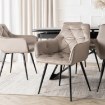 Mebel Elite Стул Modesto, бежевый, велюровый, ME.MODESTO/BZ/CZ/V/K - Home Club, изображение 2