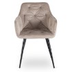 Mebel Elite Стул Modesto, бежевый, велюровый, ME.MODESTO/BZ/CZ/V/K - Home Club, изображение 6