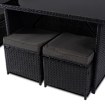 Mebel Elite Комплект садових меблів Dallas, чорний/темно-сірий, ME.DALLAS/CZ/RT/OGR/ZES - Home Club, зображення 8