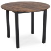 Mebel Elite Стол Teo 100 см, дуб рустикальный/чёрный, ME.TEO/DRU/CZ/S - Home Club