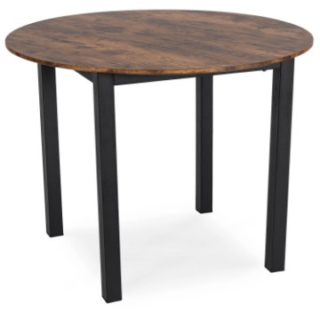 Mebel Elite Стіл Teo 100 см, дуб рустикальний/чорний, ME.TEO/DRU/CZ/S - Home Club