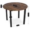 Mebel Elite Стол Teo 100 см, дуб рустикальный/чёрный, ME.TEO/DRU/CZ/S - Home Club, изображение 5