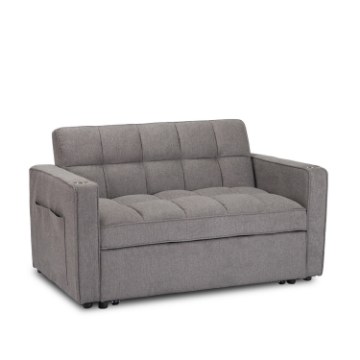 Mebel Elite Раскладной кресло Aster для сна, серого цвета, ME.ASTER/P/T/SOF - Home Club