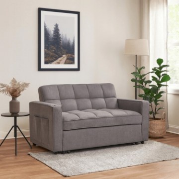 Mebel Elite Раскладной кресло Aster для сна, серого цвета, ME.ASTER/P/T/SOF - Home Club