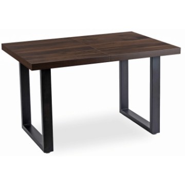 Mebel Elite Стол Tomas, раскладной, 130–230 см, орех/чёрный, ME.TOMAS/O/S - Home Club
