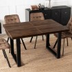 Mebel Elite Стол Tomas, раскладной, 130–230 см, орех/чёрный, ME.TOMAS/O/S - Home Club, изображение 2