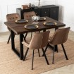 Mebel Elite Стол Tomas, раскладной, 130–230 см, орех/чёрный, ME.TOMAS/O/S - Home Club, изображение 3