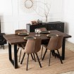 Mebel Elite Стол Tomas, раскладной, 130–230 см, орех/чёрный, ME.TOMAS/O/S - Home Club, изображение 4