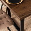 Mebel Elite Стол Tomas, раскладной, 130–230 см, орех/чёрный, ME.TOMAS/O/S - Home Club, изображение 6