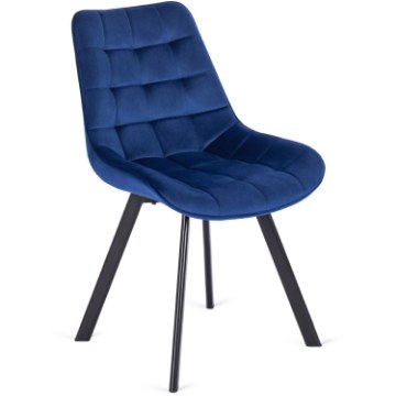 Mebel Elite Стілець Rick, темно-синій, велюровий, ME.RICK/GR/V/K - Home Club