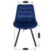 Mebel Elite Стул Rick, темно-синий, велюровый, ME.RICK/GR/V/K - Home Club, изображение 6