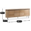 Mebel Elite Комода Beck 200 см, чотиридверна, дуб, ME.BECK/D/KOM200 - Home Club, зображення 8