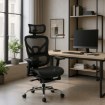 Mebel Elite Вращающееся кресло Kair, эргономичное, чёрное, ME.KAIR/CZ/T/FO - Home Club, изображение 2