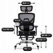 Mebel Elite Вращающееся кресло Kair, эргономичное, чёрное, ME.KAIR/CZ/T/FO - Home Club, изображение 9