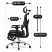 Mebel Elite Вращающееся кресло Kair, эргономичное, чёрное, ME.KAIR/CZ/T/FO - Home Club, изображение 10