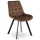 Mebel Elite Стілець Rick, коричневий, велюровий, ME.RICK/BR/V/K - Home Club