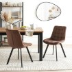 Mebel Elite Стул Rick, коричневый, велюровый, ME.RICK/BR/V/K - Home Club, изображение 2