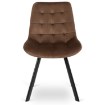 Mebel Elite Стул Rick, коричневый, велюровый, ME.RICK/BR/V/K - Home Club, изображение 3