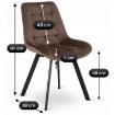 Mebel Elite Стул Rick, коричневый, велюровый, ME.RICK/BR/V/K - Home Club, изображение 6
