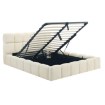 Mebel Elite Ліжко 160x200 Murcja з ящиком для речей, кремове велюрове, ME.MURCJA/160/KR/V/LOZZPOJ - Home Club, зображення 3