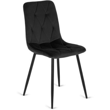 Mebel Elite Стілець Robin, чорний, велюровий, ME.ROBIN/CZ/V/K - Home Club
