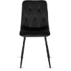 Mebel Elite Стілець Robin, чорний, велюровий, ME.ROBIN/CZ/V/K - Home Club, зображення 3