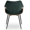 Mebel Elite Стул Dakota, зеленый/орех, велюр, ME.DAKOTA/Z/O/V/K - Home Club, изображение 5
