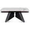 Mebel Elite Стол Verona, керамический, раскладной, 160–240 см, белый мрамор/чёрный, ME.VERONA/B/CZ/CER/S160-220 - Home Club, изображение 10