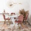 Mebel Elite Стол Clark, раскладной, 120–160 см, белый мрамор, PM.DUBAJ/BM/S - Home Club, изображение 3
