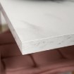 Mebel Elite Стол Clark, раскладной, 120–160 см, белый мрамор, PM.DUBAJ/BM/S - Home Club, изображение 6