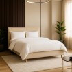 Mebel Elite Кровать 140x200 Kioto, бежевая, из вельвета, ME.KIOTO/140/BZ/SZTR/LOZ - Home Club, изображение 2