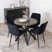 Mebel Elite Стол Dorian, раскладной, 80–160 см, бетон/чёрный, ME.DORIAN/BET/CZ/S - Home Club, изображение 3