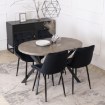 Mebel Elite Стол Dorian, раскладной, 80–160 см, бетон/чёрный, ME.DORIAN/BET/CZ/S - Home Club, изображение 4