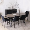 Mebel Elite Стол Dorian, раскладной, 80–160 см, бетон/чёрный, ME.DORIAN/BET/CZ/S - Home Club, изображение 5