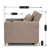 Mebel Elite Раскладной кресло Solor, бежевый, ME.SOLOR/BZ/T/FW - Home Club, изображение 11