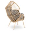 Mebel Elite Садовое кресло для отдыха Cezare, серого цвета, ME.CEZARE/P/NAT/T/FW - Home Club, изображение 4