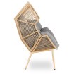 Mebel Elite Садовое кресло для отдыха Cezare, серого цвета, ME.CEZARE/P/NAT/T/FW - Home Club, изображение 5