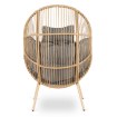 Mebel Elite Садовое кресло для отдыха Cezare, серого цвета, ME.CEZARE/P/NAT/T/FW - Home Club, изображение 6