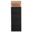 Mebel Elite Настенная вешалка Parma 50 см, дуб Artisan/графит, W.PARMA/80/DA/PAN - Home Club, изображение 3